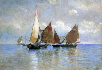 ベネチアン漁船 海景船 ウィリアム・スタンレー・ハゼルタイン Oil Paintings